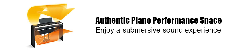 Yamaha P-125 Authentic Piano Performance Space