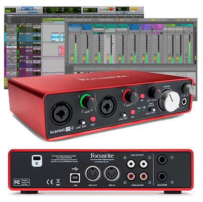 Focusrite Scarlett 2i4 - 2nd Gen USB Audio Interface