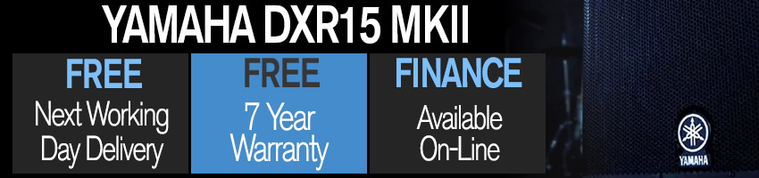 Yamaha DXR15 MKII With 7 year warranty, next day delivery and finance available.
