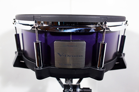 VDRUM WRAPS for Roland PD-140DS - Blue Black Wood Fade Wrap