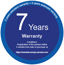 Yamaha 7 Year Warranty